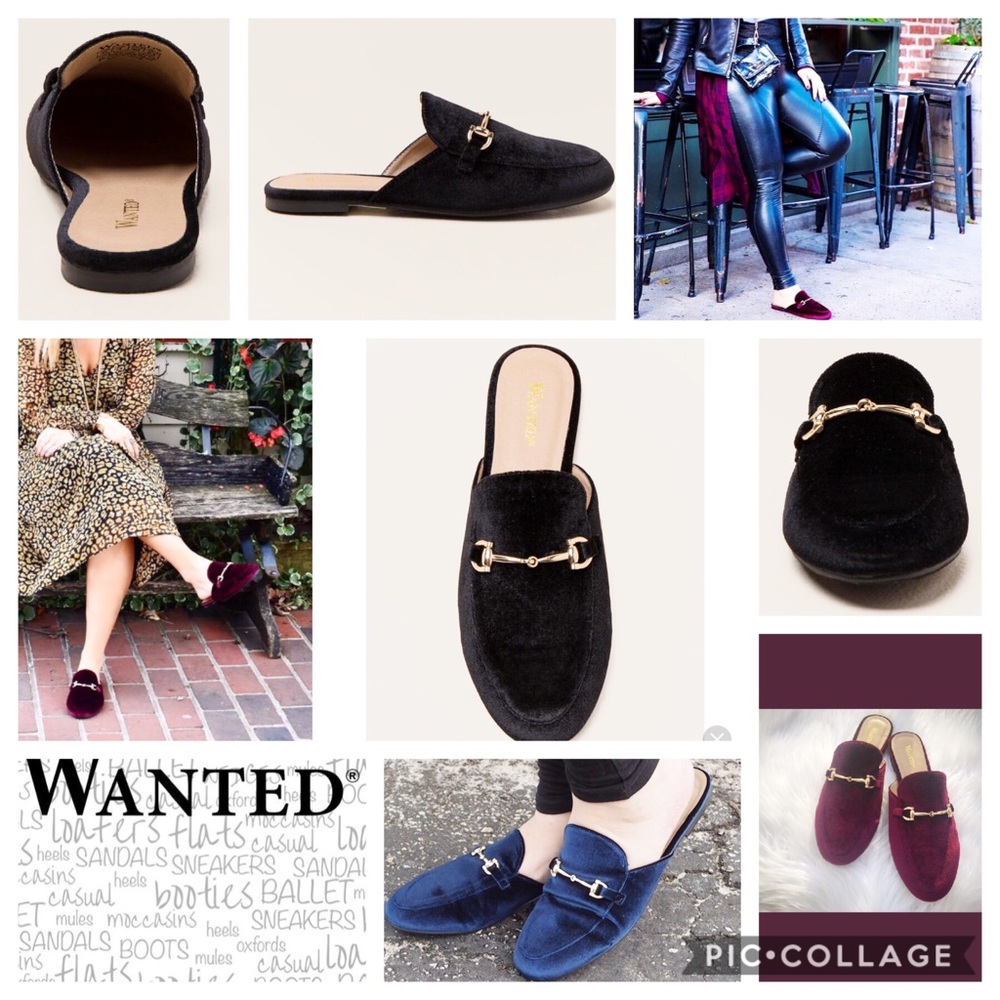 NEW! Black Velvet🥀Mules/Slides/Slip Ons. NWB